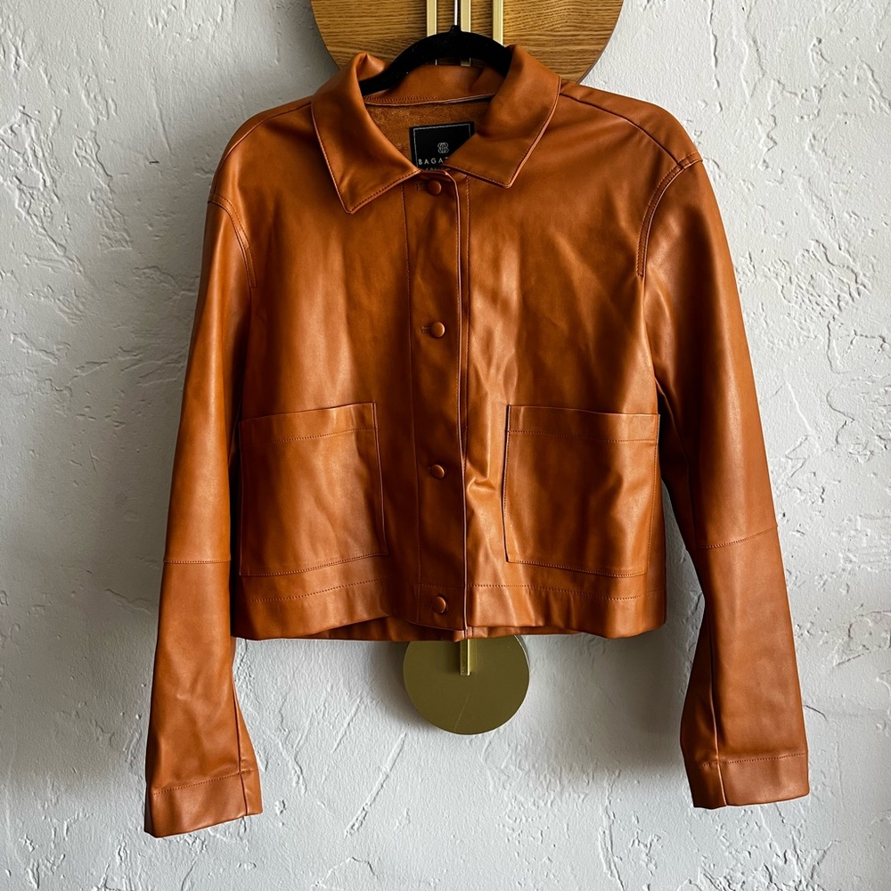 Women's Tan Leather Jacket